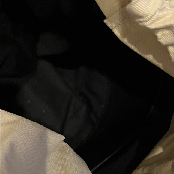 Vera Pelle Black and Tan Woven Bucket Bag - Picture 3 of 7